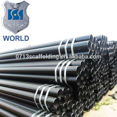 World hot sale BS EN39 Standard 48.3 60.3mm HDG round tube with end smooth Price Scaffolding Galvanized Steel Pipe